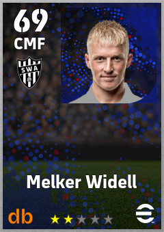 Melker Widell — CMF, OVR 69, MAX 69