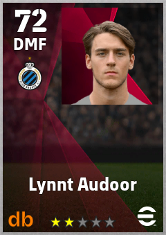 Lynnt Audoor — DMF, OVR 72, MAX 72