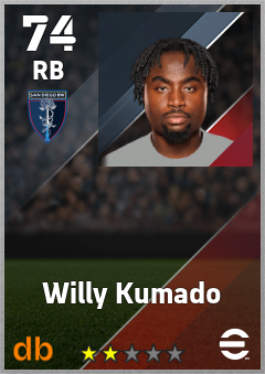 Willy Kumado — RB, OVR 74, MAX 74
