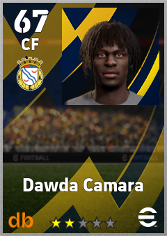 Dawda Camara — CF, OVR 67, MAX 67