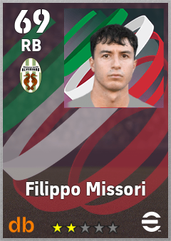 Filippo Missori — RB, OVR 69, MAX 69