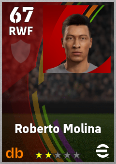 Roberto Molina — RWF, OVR 67, MAX 67