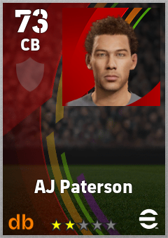 AJ Paterson eFootball player card