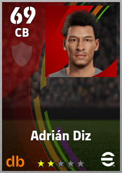 Adrián Diz eFootball player card