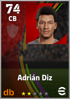 Adrián Diz eFootball player card