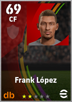 Frank López — CF, OVR 69, MAX 69
