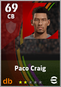 Paco Craig eFootball player card