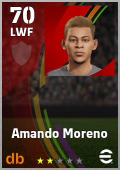 Amando Moreno eFootball player card