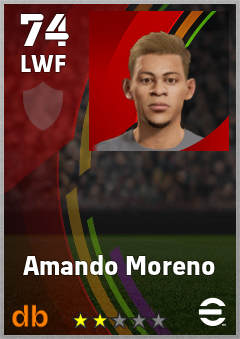 Amando Moreno eFootball player card