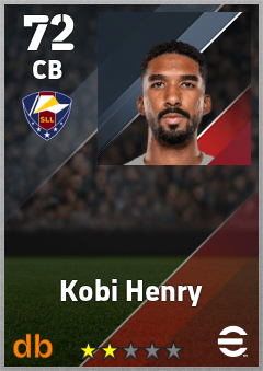 Kobi Henry — CB, OVR 72, MAX 72