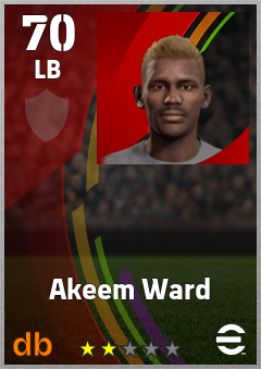 Akeem Ward eFootball player card