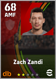 Zach Zandi eFootball player card