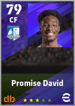 Promise David — CF, OVR 79, MAX 79