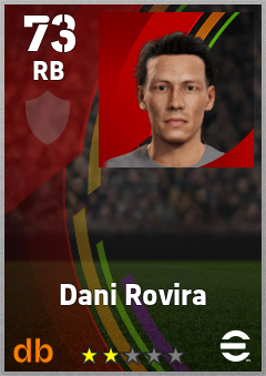 Dani Rovira eFootball player card