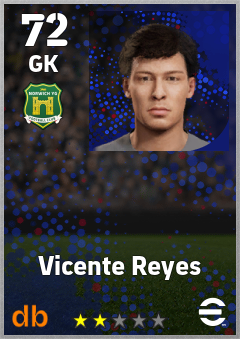 Vicente Reyes — GK, OVR 72, MAX 72