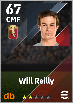 Will Reilly — CMF, OVR 67, MAX 67