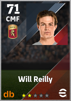Will Reilly — CMF, OVR 71, MAX 71