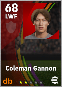 Coleman Gannon eFootball player card