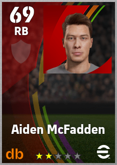 Aiden McFadden eFootball player card