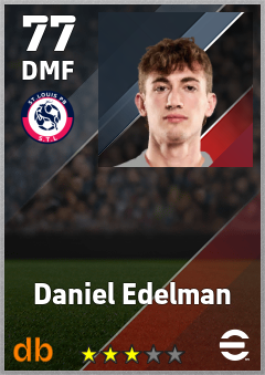 Daniel Edelman — DMF, OVR 77, MAX 77