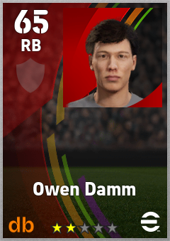Owen Damm eFootball player card