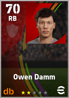Owen Damm eFootball player card