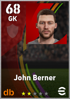 John Berner eFootball player card