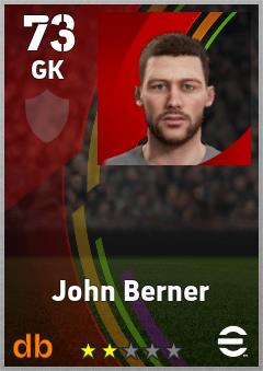 John Berner eFootball player card
