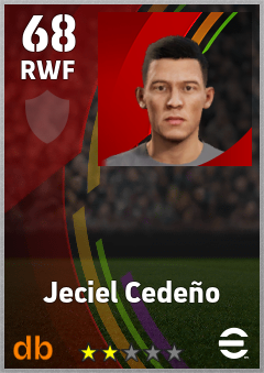 Jeciel Cedeño eFootball player card