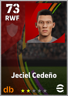 Jeciel Cedeño eFootball player card
