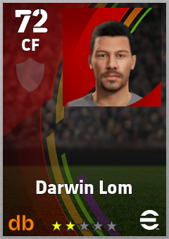 Darwin Lom — CF, OVR 72, MAX 72