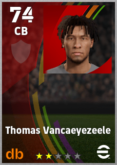 Thomas Vancaeyezeele eFootball player card