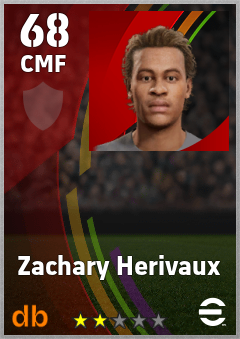 Zachary Herivaux eFootball player card