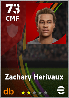 Zachary Herivaux eFootball player card