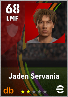 Jaden Servania eFootball player card