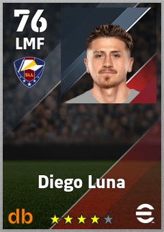 Diego Luna — LMF, OVR 76, MAX 76
