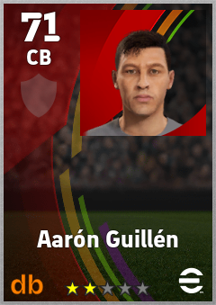 Aarón Guillén eFootball player card