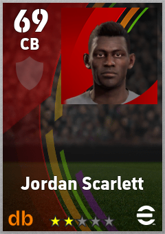 Jordan Scarlett eFootball player card