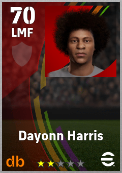 Dayonn Harris eFootball player card
