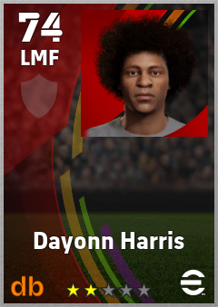 Dayonn Harris eFootball player card