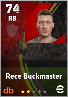 Rece Buckmaster eFootball player card