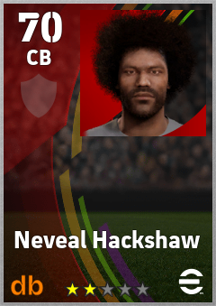 Neveal Hackshaw eFootball player card