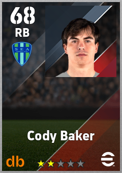 Cody Baker — RB, OVR 68, MAX 68