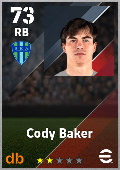 Cody Baker — RB, OVR 73, MAX 73
