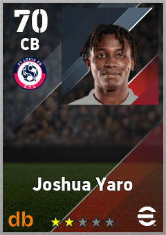 Joshua Yaro — CB, OVR 70, MAX 70