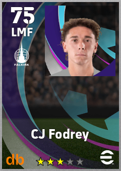 CJ Fodrey — LMF, OVR 75, MAX 75