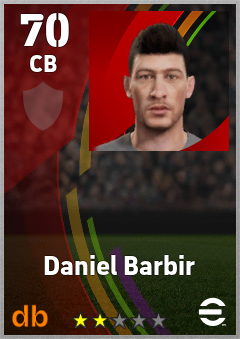 Daniel Barbir eFootball player card