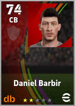 Daniel Barbir eFootball player card