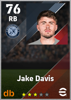 Jake Davis — RB, OVR 76, MAX 76