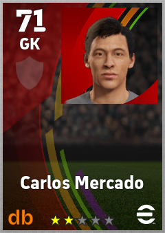 Carlos Mercado — GK, OVR 71, MAX 71